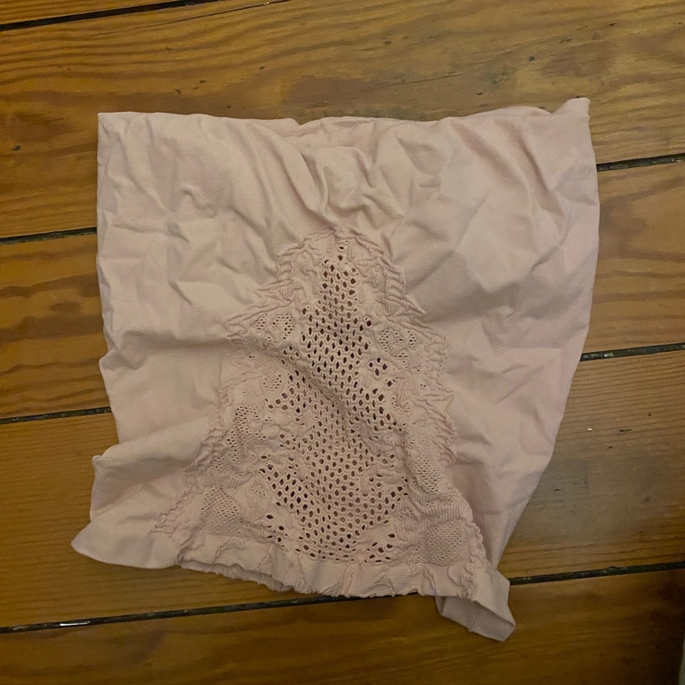 light pink tube top